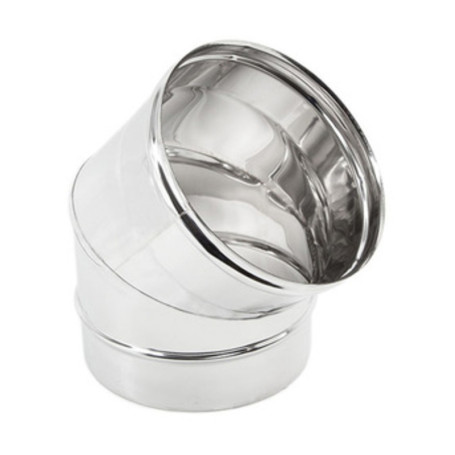 GOMITO INOX AISI 304 45 D 13 CM