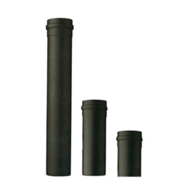 TUBO P\STUFA A PELLET H  50 CM D 12 CM NERO OPACO