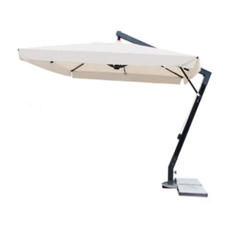 C OMBRELLONE DECENT ALLUM ARUBA 300X400CM NERO\ECRU