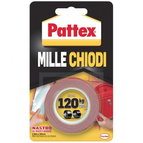 MILLECHIODI NASTRO BIADESIVO DI MONTAGGIO