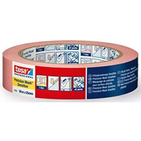 NASTRO MASCHERATURA ROSA    MM.25X50ML.