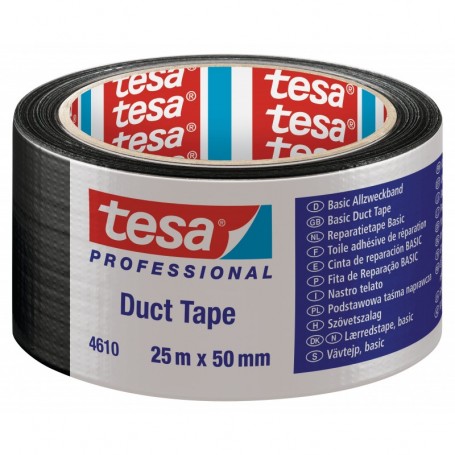 NASTRO AMERICANO TESA BASIC NERO   MM.50X25MT