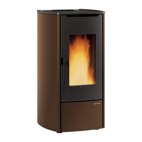 TERMOSTUFA PELLET 14.8 KW MARINA IDRO H11 BRONZO