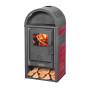 STUFA LEGNA  8 KW VIENNA BORDEAUX