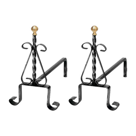 COPPIA ALARI TORCIGLIONE 1093\40