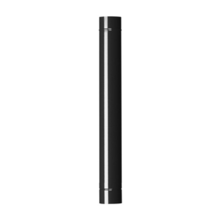 TUBO P\STUFA H 100 CM D 12 CM NERO OPACO