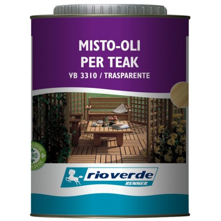 RIOVERDE VB 3310 OLIO PER TEAK TRASP. 0