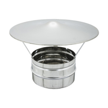 FUMAIOLO FISSO ACCIAIO ZINCATO D 10 CM