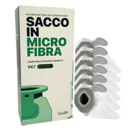 RICAMBIO FOLLETTO SACCO IN MICROFIBRA VK7 PZ.6 RICAMBIO FOLLETTO SACCO IN MICROFIBRA VK7 PZ.6
