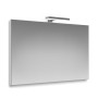 SPECCHIO A FILO 100X70 CM C\LAMPADA LED 18 CM