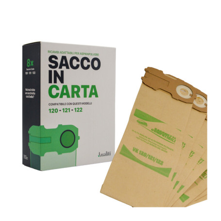 RICAMBIO FOLLETTO SACCO IN CARTA K120\1\2 PZ.8