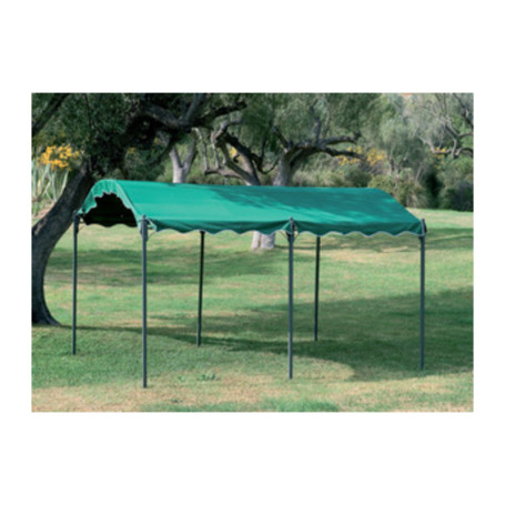 GAZEBO ACCIAIO CAR PORT 3X4M DAMASCO VERDE