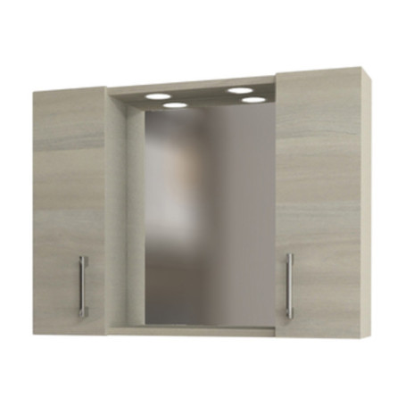 SPECCHIO DA BAGNO 960 A 2 ANTE ROVERE GRIGIO