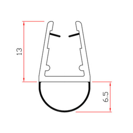 GUARNIZIONE P\BOX DOCCIA 2 M MOD.401