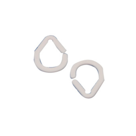 ANELLI P\TENDA DOCCIA BIANCO 16 PZ