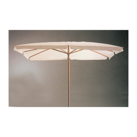C OMBRELLONE IN LEGNO PALO 48 BIANCO 200X300CM