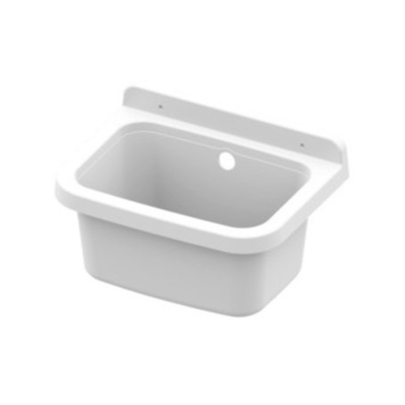 LAVATOIO RESINA A PARETE 39X39 CM C\SIFONE