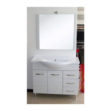 MOBILE BAGNO ANTONELLA 2 ANTE + 3 CASSETTI 105 B.CO PORTUNA