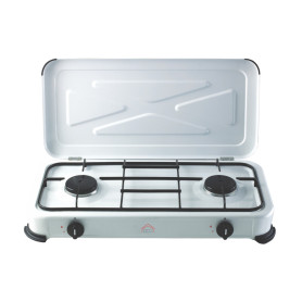 FORNELLO A GAS 2 FUOCHI C\COPERCHIO 2