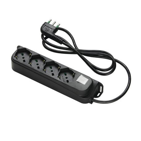 FME 47.421 MULTIPRESA 4P BIP\SC+INT NERO