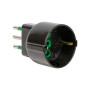 FME 82.121 ADATTATORE 10A 2P+T SCHUKO NERO