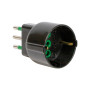 FME 82.131 ADATTATORE 16A 2P+T-SCHUKO NERO