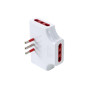 ROSI 78132 ADATTATORE PIATTO TRIPLO 10A 3PR BIP C\LIMIT