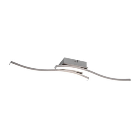 PLAFONIERA LED ROUTE ACCIAIO SATIN. 2 LUCI X 5W 4000K