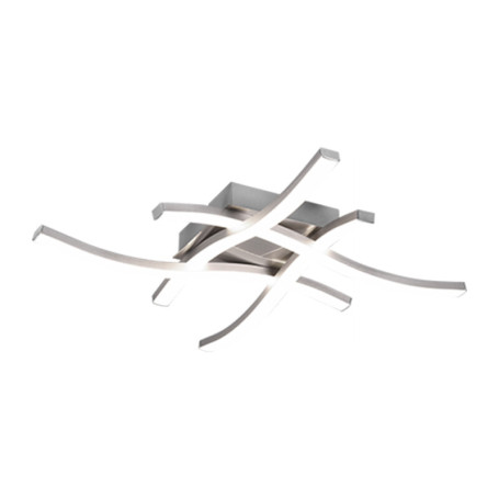 PLAFONIERA LED ROUTE ACCIAIO SATIN. 4 LUCI X 5W 4000K