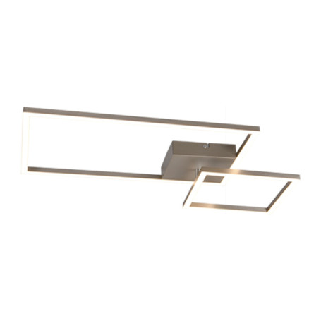 PLAFONIERA LED PADELLA C\SNODO 25W 4000K ACCIAIO