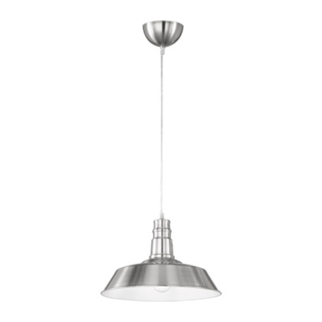 LAMPADA SOSP WILL METALLO D 36 CM ACCIAIO SATIN