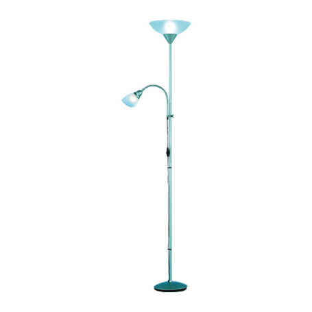 PIANTANA ERZWO ALLUMINIO ACRY 2XE27 E14 H 180 CM