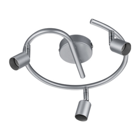 PLAFONIERA PARIS 3 LUCI GU10 ALLUMINIO D. 28