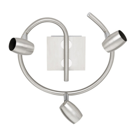 PLAFONIERA MICHAEL 3 LUCI GU10 ACCIAIO SAT.  D.25