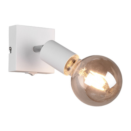 FARETTO DA PARETE VANNES C\INTERRUTTORE BIANCO