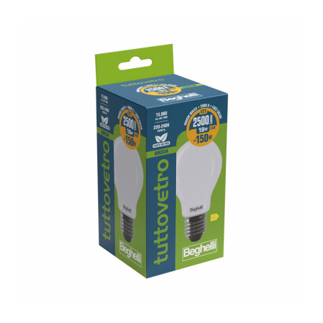 BEGHELLI LED TV GOCCIA E27 18W 58114 CALDA 3000K