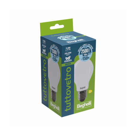 BEGHELLI LED TV GOCCIA E27 18W 58116 FREDDA 6500K