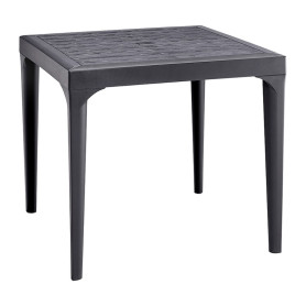 TAVOLO RESINA MALMO 80X80XH74CM ANTRACITE