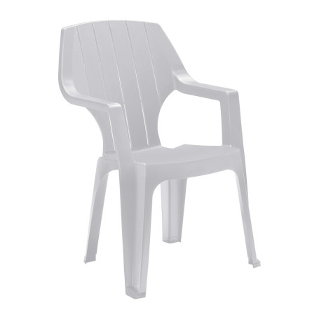 POLTRONA RESINA ALTA BIANCO