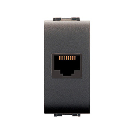 LIFE 4084 PRESA TELEFONICA RJ11 PLUG 6\4 GRIGIO ANT