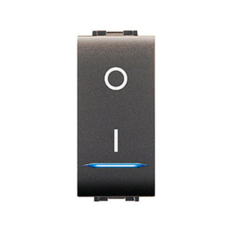 LIFE 4015 INTERRUTTORE BIPOLARE ILLUMIN.LE GRIGIO