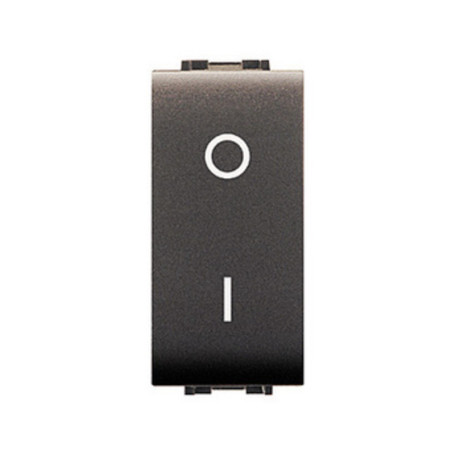 LIFE 4009 INTERRUTTORE BIPOLARE GRIGIO ANTRACITE