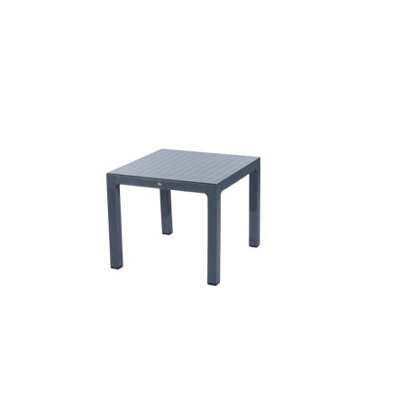 TAVOLO C\VETRO REGNUM 90X90XH75CM ANTRACITE