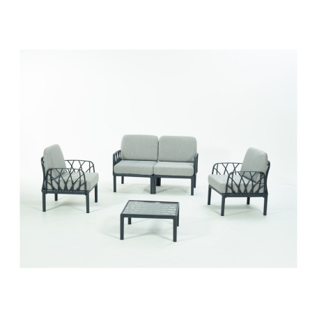 SALOTTO GARDA 4 PZ C\CUSCINI ANTRACITE