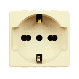 TONDO ECL 2550 PRESA SCHUKO BIPASSO 10\16A