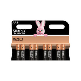 DURACELL SIMPLY ALCALINA STILO 8 PZ MN1500