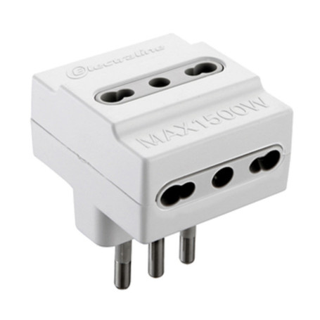 ADATTATORE TRIPLO 16A 3PR BIP BIANCO FIG.10