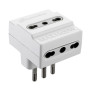 ADATTATORE TRIPLO 16A 3PR BIP BIANCO FIG.10