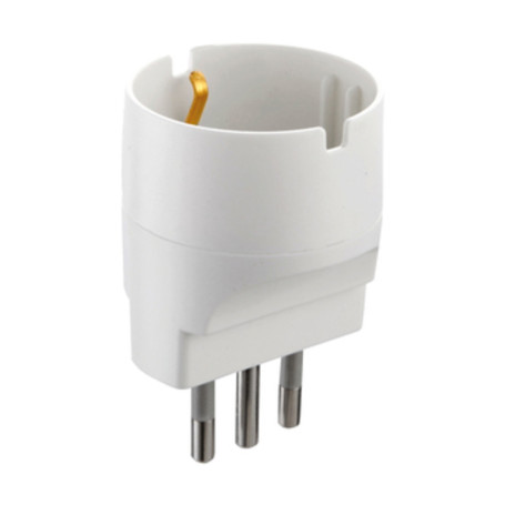 ADATTATORE SCHUKO 16A 2P+T BIANCO FIG.9