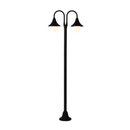LAMPIONE PARIGI 2 BRACCI NERO